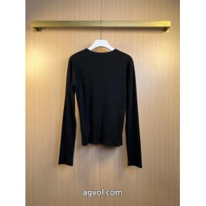 完璧なシルエット個性的なデザイン長袖TシャツCELINEスーパー コピー 品