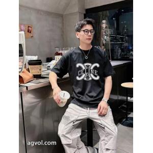 ロゴが素敵人気新商品セリーヌ半袖Tシャツブランド コピー 販売 