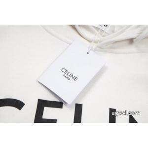 Celine2026秋冬定番ロゴ連帽デジタル直噴プリントパーカー