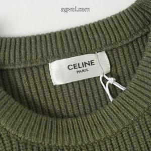 CELINEセリーヌ秋冬アルファベットクルーネックニットセーター