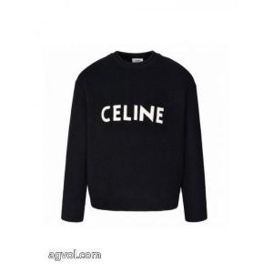 CELINEセリーヌ秋冬アルファベットクルーネックニットセーター