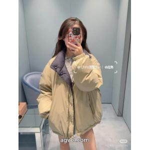 Miumiu 2026新品スタンドカラーリバーシブルダウンジャケット