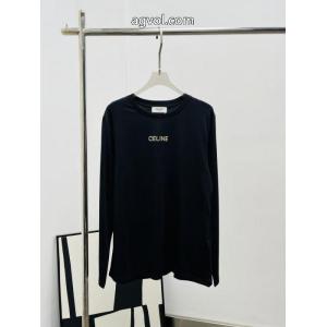 コピー ブランド 販売手元に在庫あり 人気雑誌掲載 トレンドの先長袖TシャツCELINE