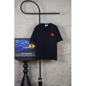 アップデザイン 新作限定 海外通販半袖TシャツCELINEブランド 激安 