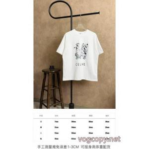 販路限定モデル 男女通用 限定特価半袖TシャツCELINEブランド コピー