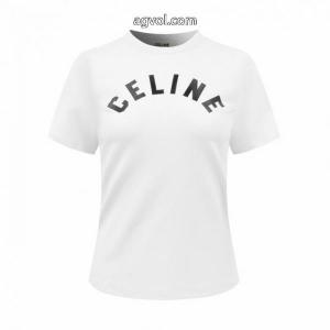 ブランド コピー使い勝手の良い セレブも多数愛用 最新 話題沸騰中CELINE半袖Tシャツ