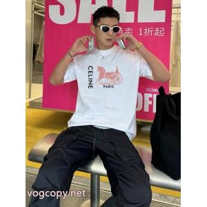 CELINE新商品数量限定 数量限定SALE 上品キレイ偽物 ブランド 激安半袖Tシャツ