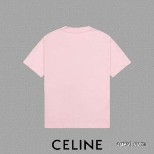 Tシャツ大人の可愛さを引き立て 欧米韓流/雑誌  目を引く存在感抜群ブランド 偽物 激安 通販CELINE.