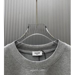 CELINE偽物 通販Tシャツ美しい 冬らしく爽やかな印象 26SS洗練デザイン.