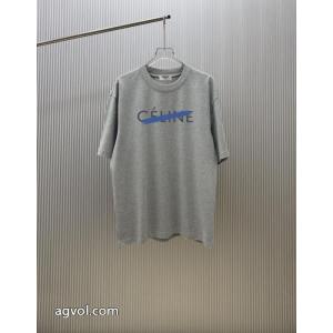 CELINE偽物 通販Tシャツ美しい 冬らしく爽やかな印象 26SS洗練デザイン.