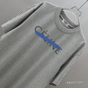 CELINE偽物 通販Tシャツ美しい 冬らしく爽やかな印象 26SS洗練デザイン.