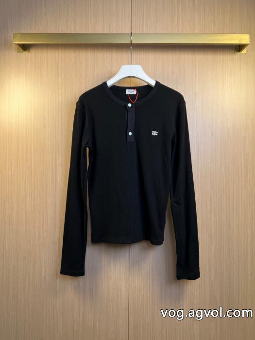 完璧なシルエット個性的なデザイン長袖TシャツCELINEスーパー コピー 品 0 