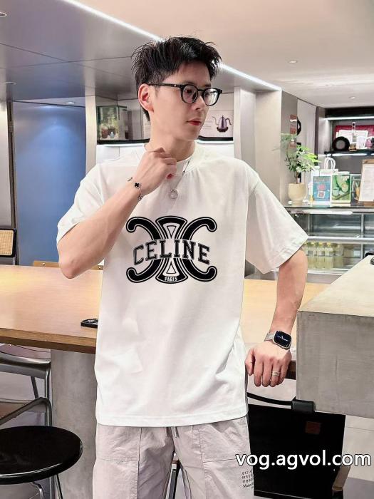 ロゴが素敵人気新商品セリーヌ半袖Tシャツブランド コピー 販売  0 