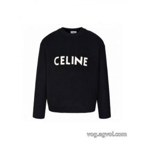 CELINEセリーヌ秋冬アルファベットクルーネックニットセーター