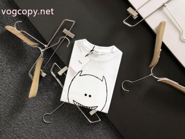 CELINE気品たっぷり 今年流行 珍しい半袖Tシャツブランド 偽物 通販 4