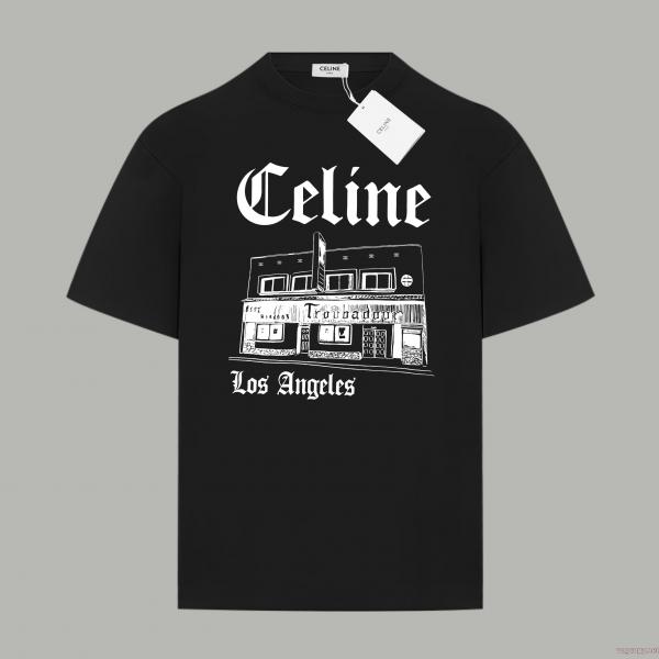 注目度抜群 上品可愛い 爆買い定番人気ブランド コピー 激安半袖Tシャツセリーヌ 0