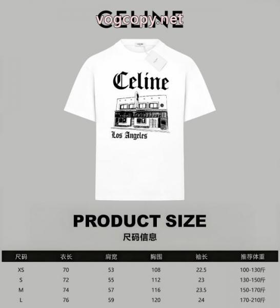 注目度抜群 上品可愛い 爆買い定番人気ブランド コピー 激安半袖Tシャツセリーヌ 1