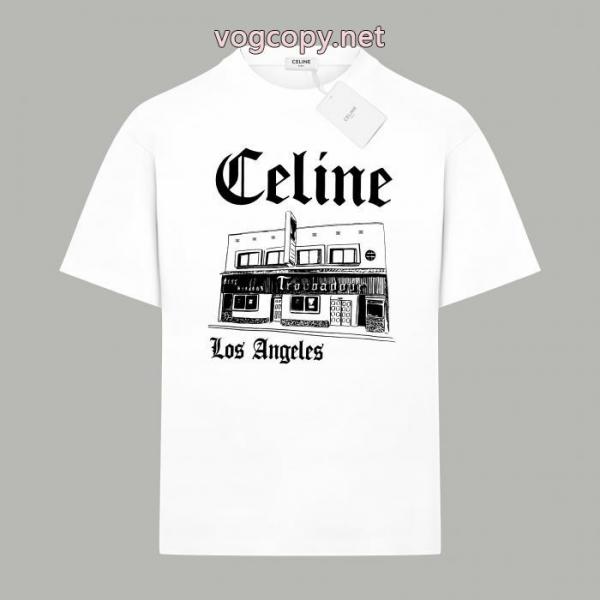 注目度抜群 上品可愛い 爆買い定番人気ブランド コピー 激安半袖Tシャツセリーヌ 3