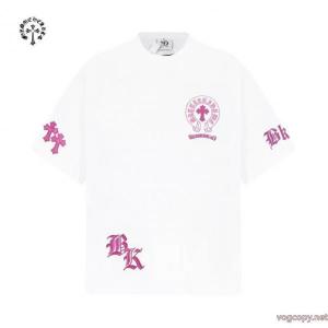 ブランド レプリカ完売人気 大胆なカジュアルダウン 最旬のスタイル半袖TシャツCHROME HEARTS