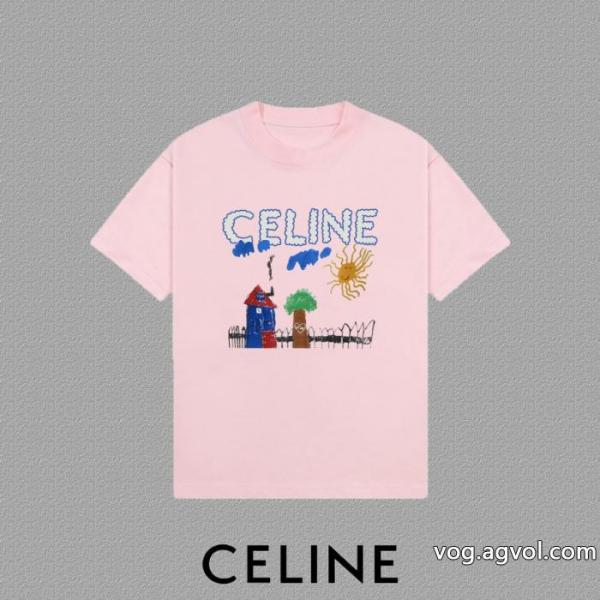 Tシャツ大人の可愛さを引き立て 欧米韓流/雑誌  目を引く存在感抜群ブランド 偽物 激安 通販CELINE. 0 
