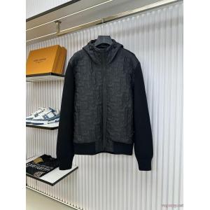 DIORロゴ刺繍毛織パッチワークジャケット